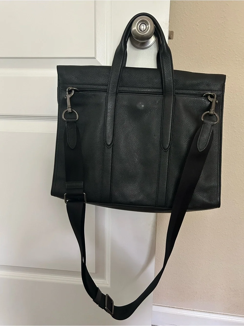 Coach Metropolitan Portfolio Laptop Leather Briefcase Messenger Bag Work Tote